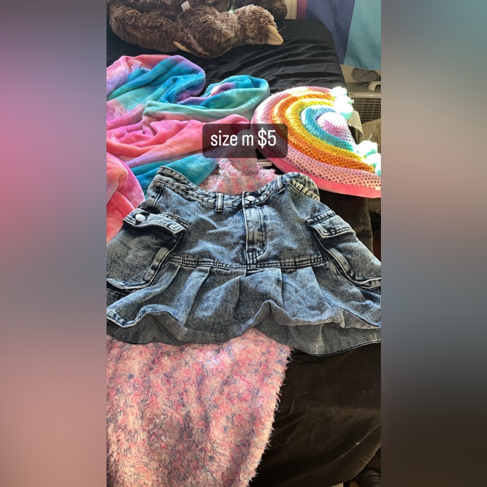 Mini Jean Skirt